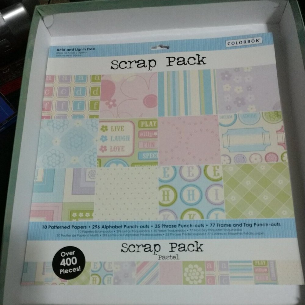 Scrap Pack By Colorbok Acid & Lignin Free Over 400 Pieces New.